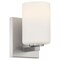 Access Lighting Sienna, 1 Light Wall Sconce  Vanity, Brushed Steel Finish, Opal Glass 62621-BS/OPL - alternate 1